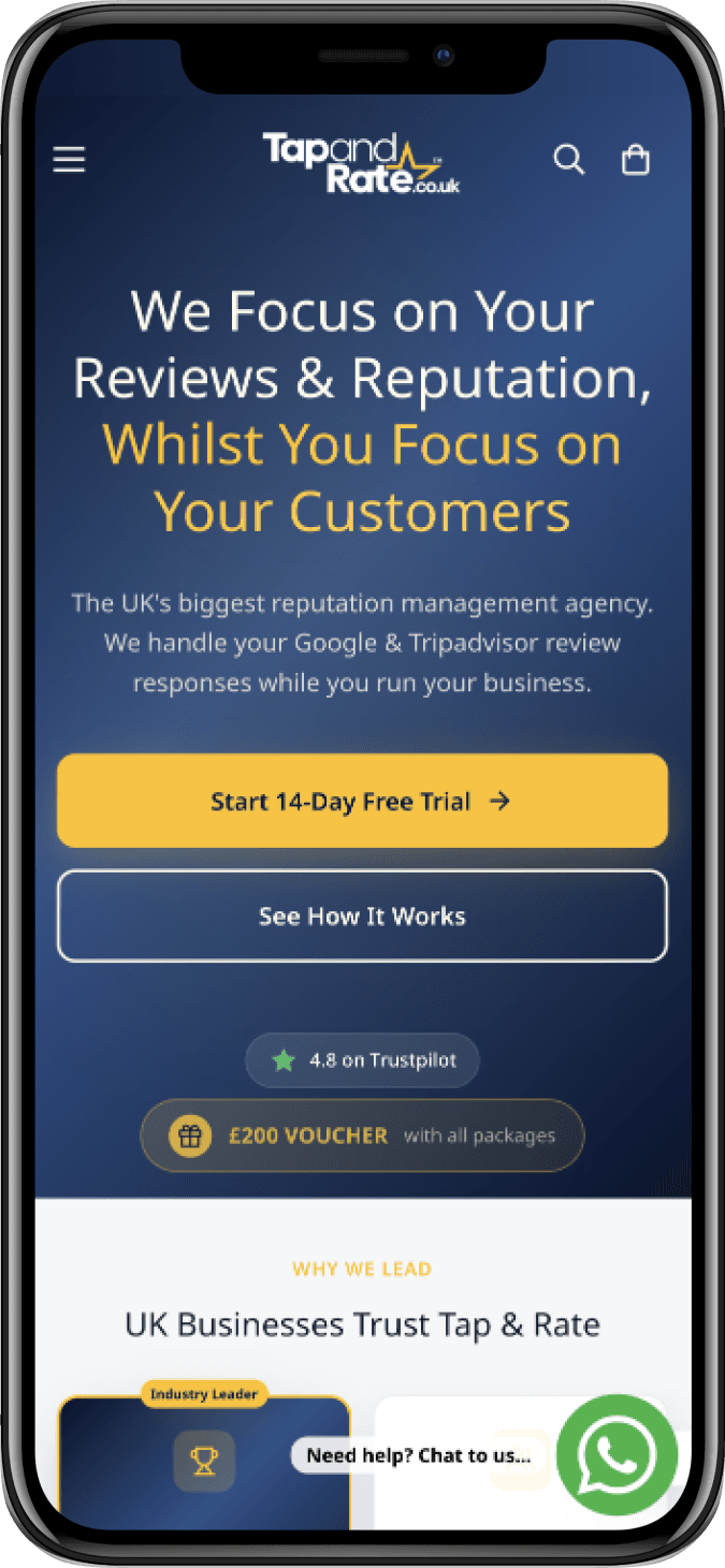 Tap and Rate screen 1